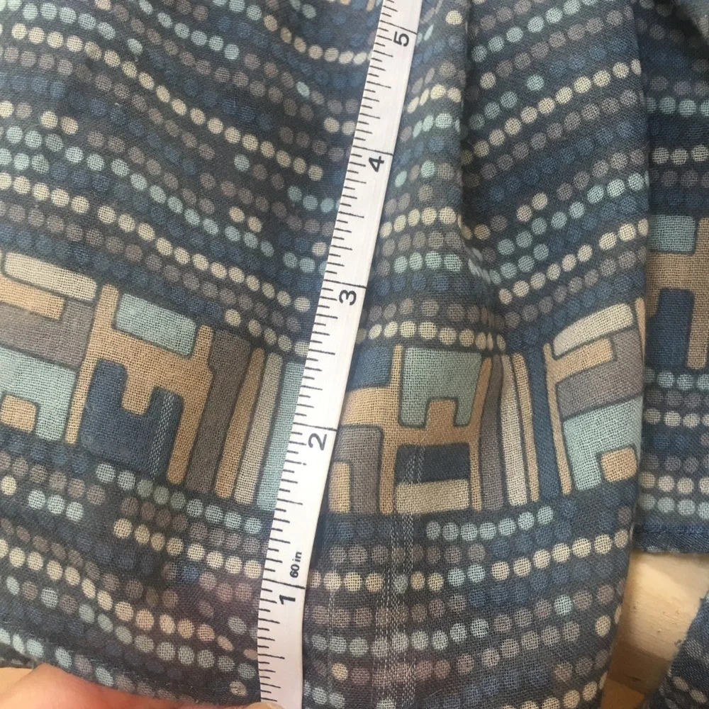 Calypso St. Barth Vintage Geometric Blouse Resort Lux Cottage Boho Festival Rare